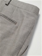 Brioni - Straight-Leg Wool, Silk and Linen-Blend Suit Trousers - Gray