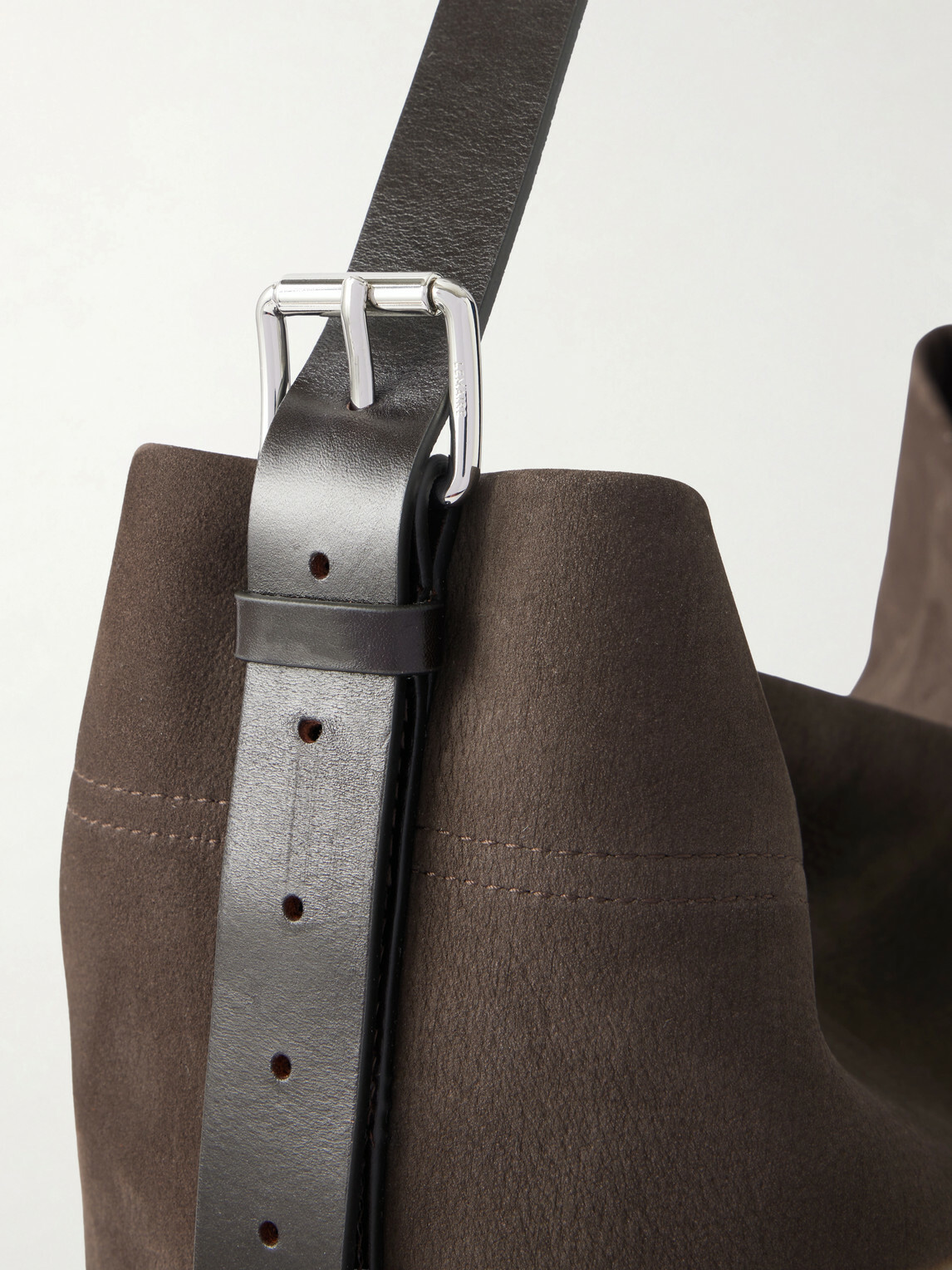 LEMAIRE - Belted Nubuck Leather Tote Bag