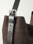 LEMAIRE - Belted Nubuck Leather Tote Bag
