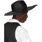 Ann Demeulemeester Black Straw Beach Hat