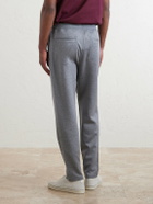 Brunello Cucinelli - Tapered Cotton, Cashmere and Silk-Blend Jersey Sweatpants - Gray