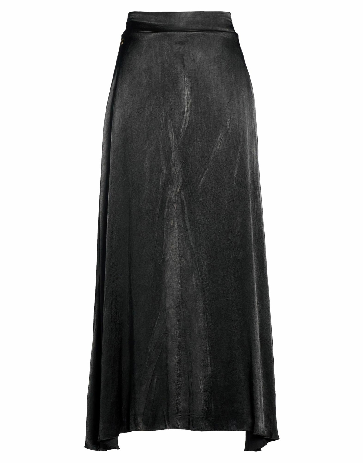 Manila Grace Womens Maxi skirt in Charcoal