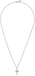 Emanuele Bicocchi Silver Mini Cross Pendant Necklace