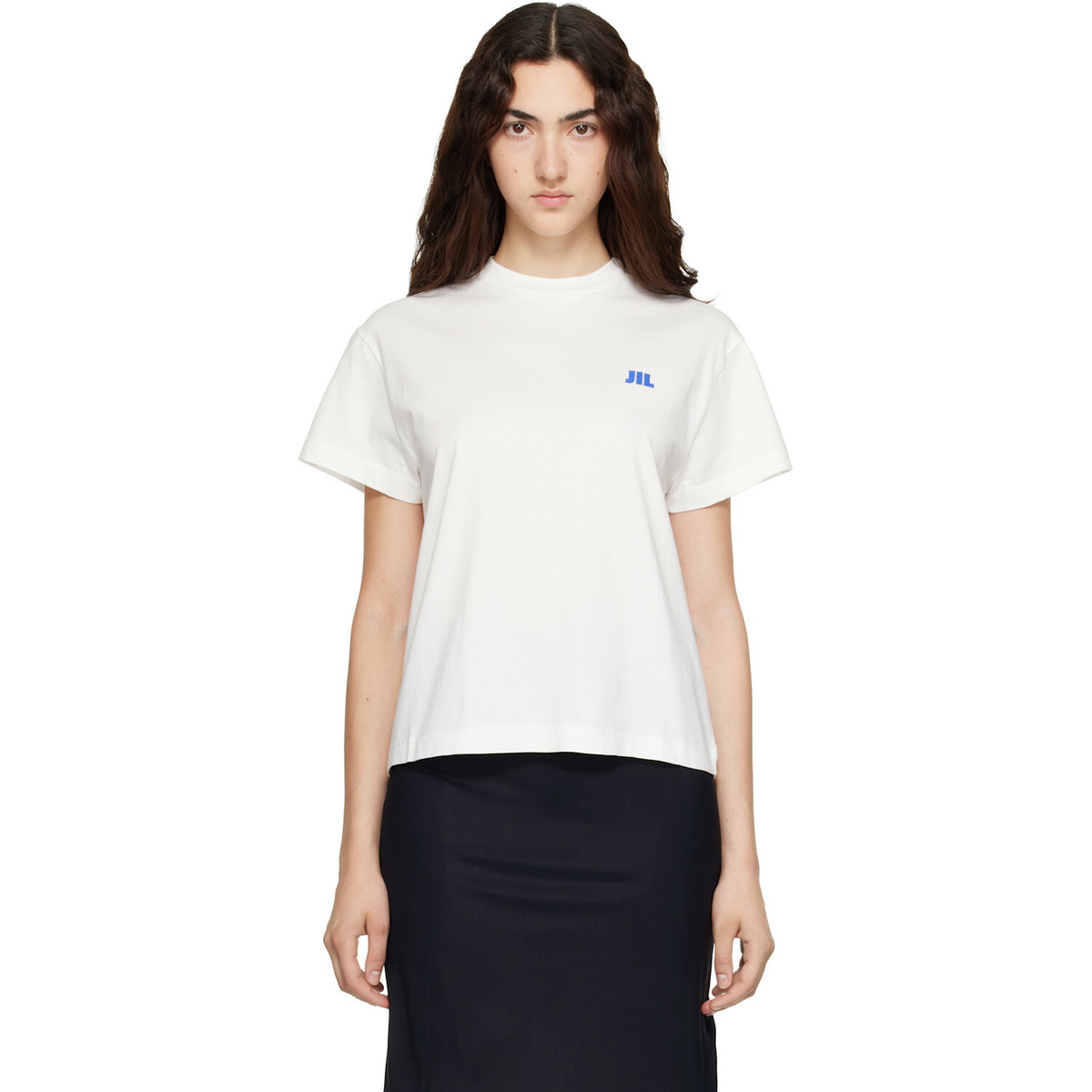 Jil Sander White Cotton Crew-Neck T-shirt
