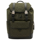 Coach Men's League Backpack in Army Green Signature Canvas 