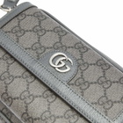 Gucci Men's Supreme GG Monogram Mini Bag in Black