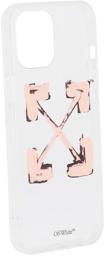 Off-White Transparent & Pink Arrows iPhone 12 Pro Max Case