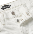 TOM FORD - Slim-Fit Selvedge Denim Jeans - White