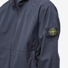 Stone Island Men's Light Soft Shell-R Hooded Jacket in Navy