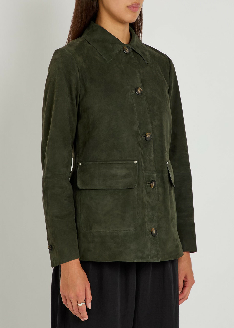 Vince Suede Jacket Green