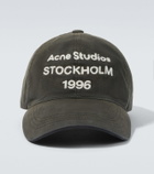 Acne Studios Embroidered logo cotton baseball cap