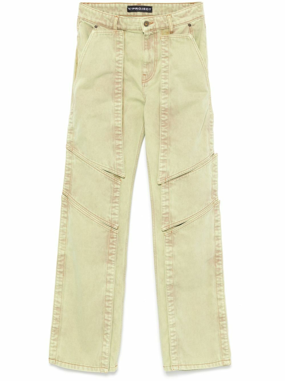 Y/Project Panelled Straight Jeans