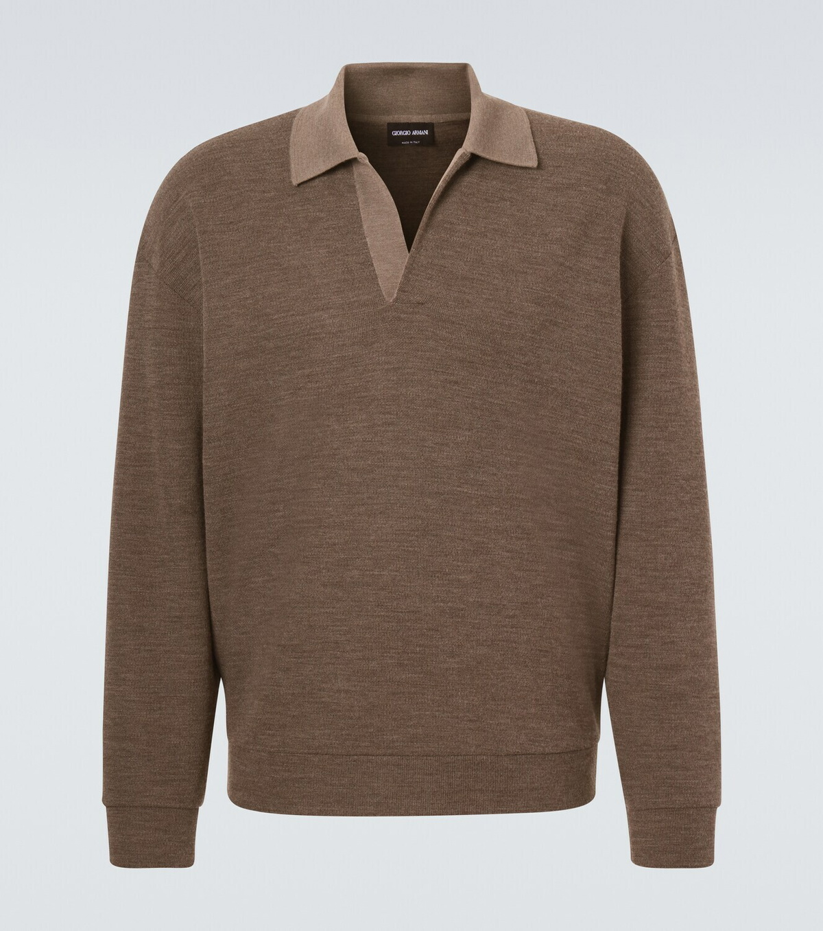 Giorgio Armani Virgin wool polo sweater