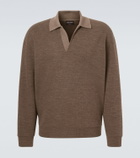 Giorgio Armani Virgin wool polo sweater