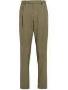 Caruso - Tosca Slim-Fit Pleated Wool Suit Trousers - Green