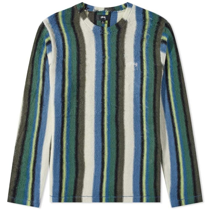 Photo: Stussy Vertical Striped Knit Crew