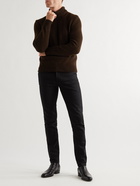 TOM FORD - Cashmere and Wool-Blend Mock-Neck Sweater - Brown