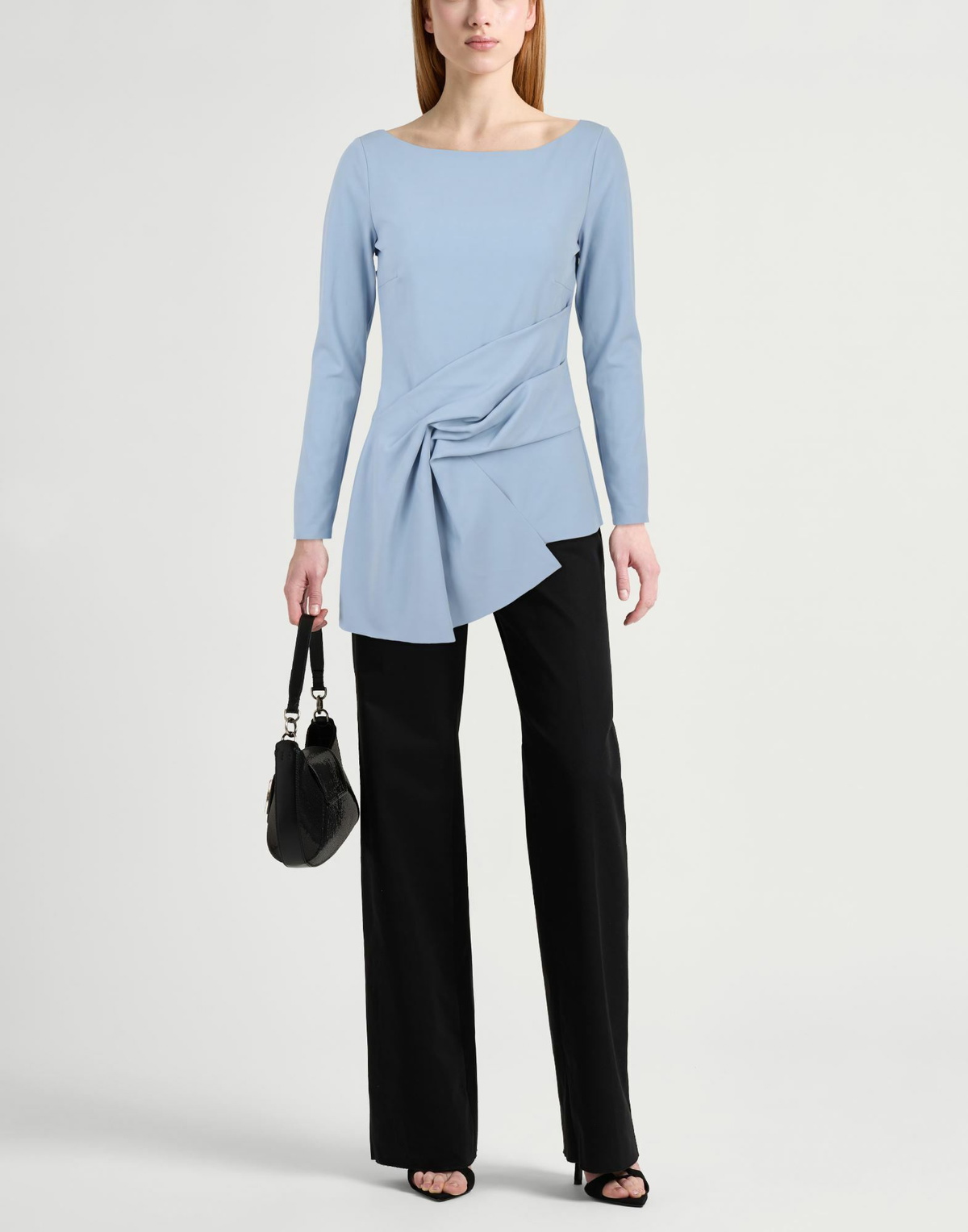 Chiara Boni La Petite Robe Womens Top in Light blue