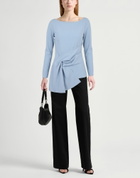 Chiara Boni La Petite Robe Womens Top in Light blue
