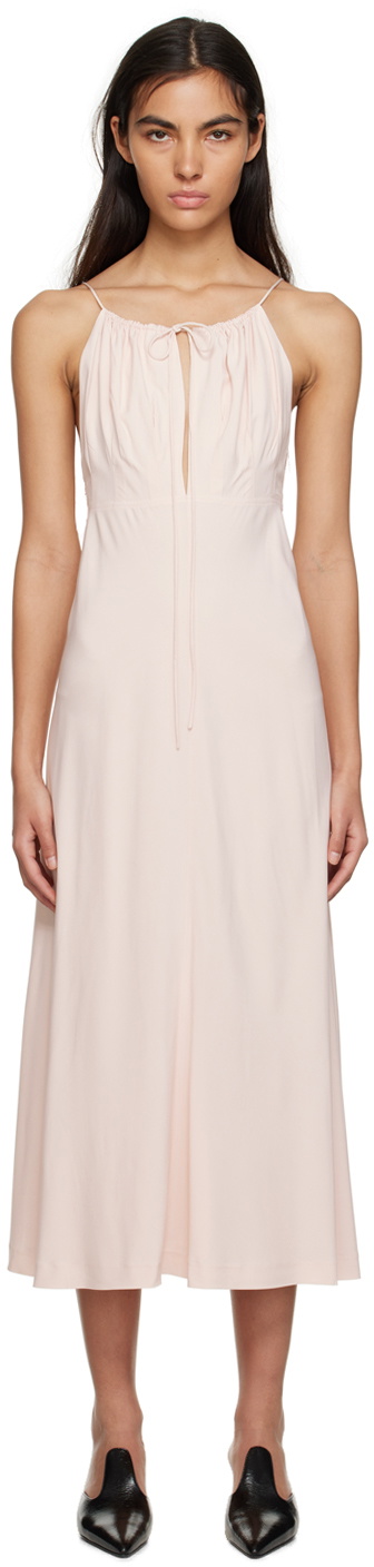 Totême Pink Gathered Maxi Dress Toteme