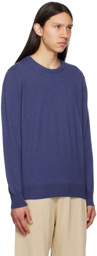 Ghiaia Cashmere Blue Crewneck Sweater