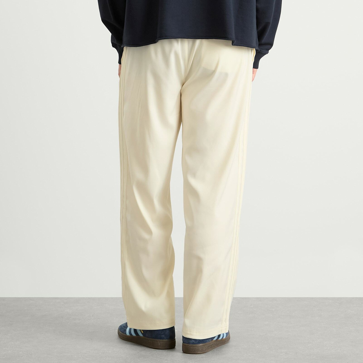 Adidas Men's Baggy Track Pant in Cream White
