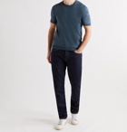 TOM FORD - Slim-Fit Silk and Cotton-Blend T-Shirt - Blue