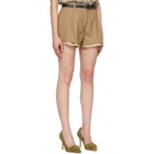Marni Tan Virgin Wool Shorts