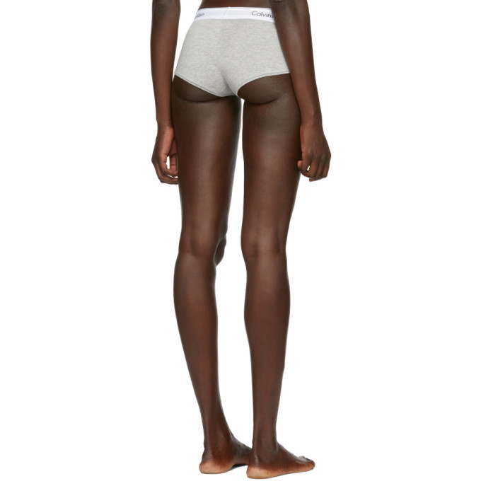 Calvin Klein Underwear Grey Modern Cotton Boy Shorts Calvin Klein Underwear