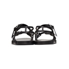 Burberry Black and White Check Webb Sandals