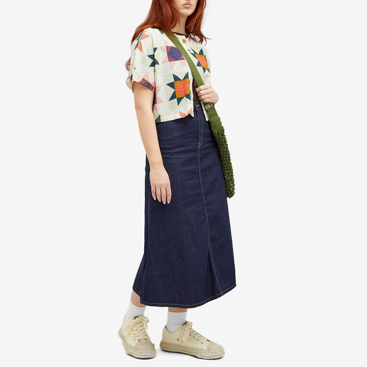 Beams Boy Women's Printed Shirt in Ivory 
