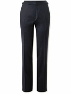 TOM FORD - Straight-Leg Wool-Blend Suit Trousers - Blue