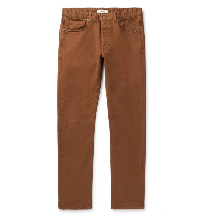 Photo: Incotex - Slim-Fit Stretch-Denim Jeans - Brown