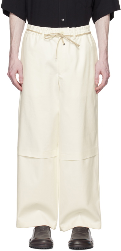 Photo: Emporio Armani White Double Trousers