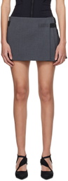 HYEIN SEO Gray Pleated Miniskirt
