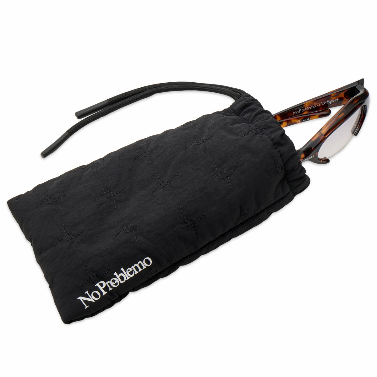Le Specs x No Problemo Cyborg Sunglasses in Tortoiseshell/Light Smoke 