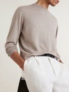 Altea - Cotton and Cashmere-Blend Sweater - Neutrals