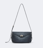Balenciaga Le 7 Medium suede shoulder bag