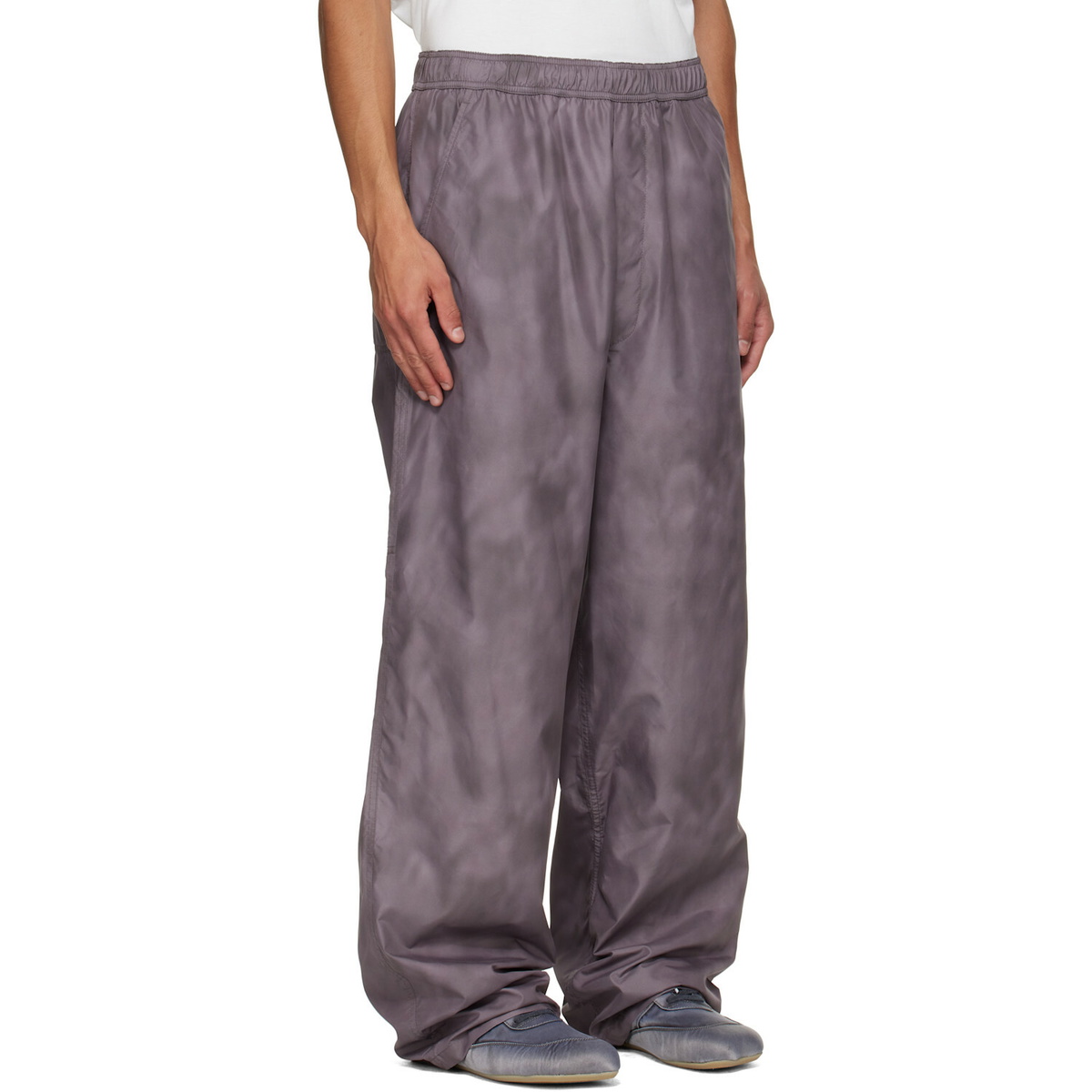 MM6 Maison Margiela Purple Hammer Loop Trousers