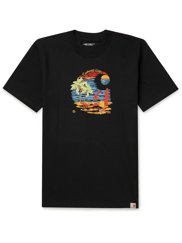 Photo: CARHARTT WIP - Printed Organic Cotton-Jersey T-Shirt - Black