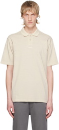 BOSS Beige Embroidered Polo