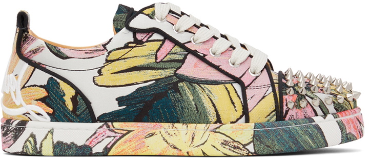 Photo: Christian Louboutin Multicolor Fun Louis Junior Spikes Sneakers