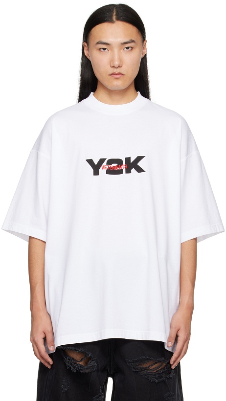 Photo: VETEMENTS White 'Y2K' T-Shirt