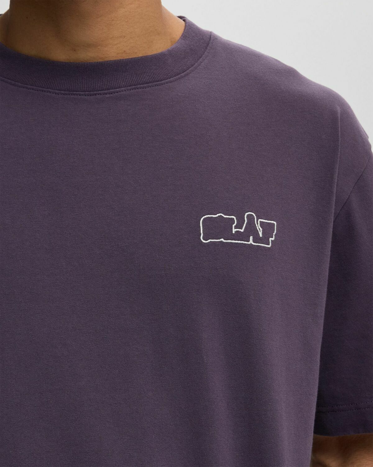 ØLÅF VARSITY TEE Purple Mens Shortsleefe