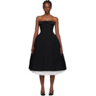 SHUSHU/TONG Black Bowknot Bandeau Midi Dress