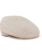 LOCK & CO HATTERS - Cannes Linen Flat Cap - Neutrals
