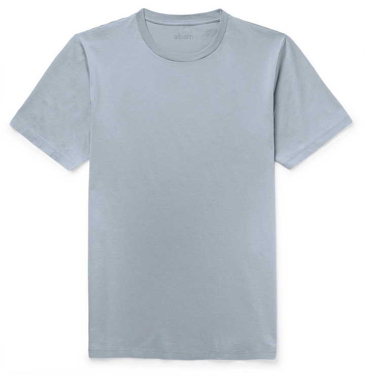 Photo: Albam - Cotton-Jersey T-Shirt - Men - Blue