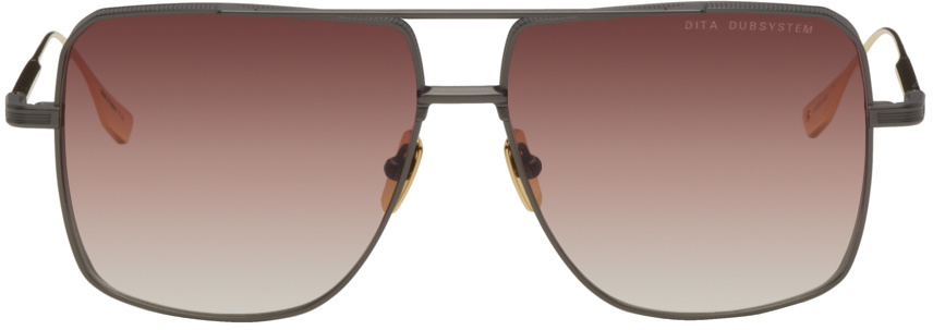 Dita Gray And Gold Dubsystem Sunglasses Dita