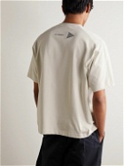 adidas Originals - And Wander TERREX Printed Cotton-Blend Jersey T-Shirt - Neutrals