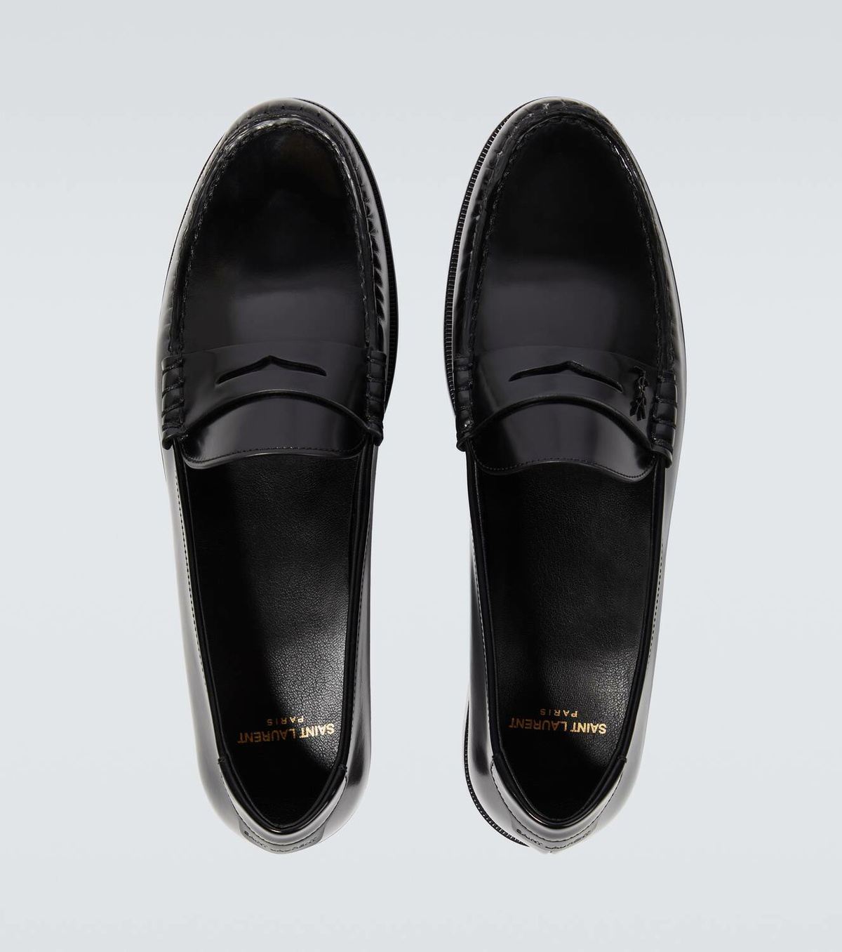 【関税&送料込】Saint Laurent Laurent 05 Leather Loafers Saint Laurent Laurent 05 Leather Loafers in Natural | Lyst